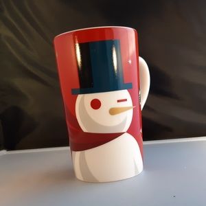STARBUCKS Snowman Ceramic Mug/Cup 2012
